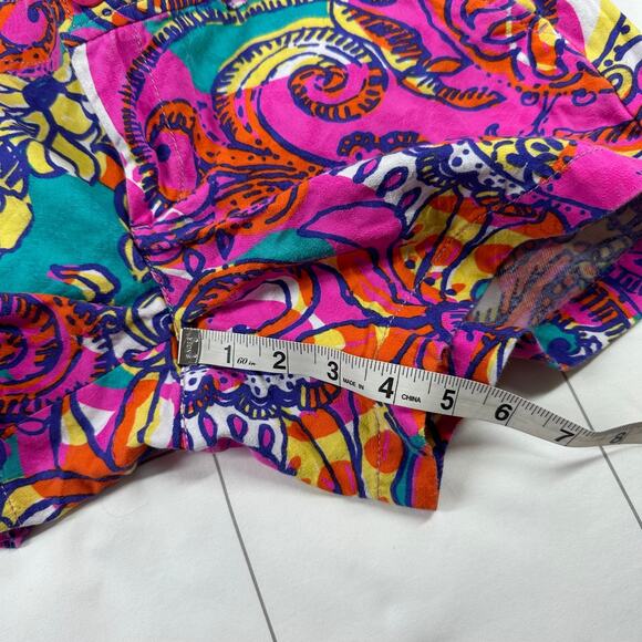 Lilly Pulitzer Shorts Womens 4 Pink Multi Callahan Sea and Be Seen Resort Preppy - Picture 10 of 12